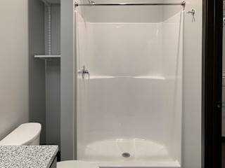 master bathroom with walk in shower