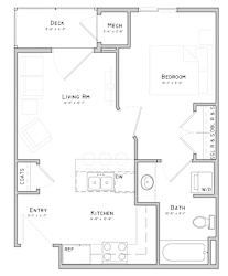 a floor plan of a bedroom apartment
