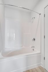 large Shower and tub combo at The Rowan Apartments in Eagan Minnesota