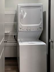 Stackable washer and dryer included at The Villas at Mahoney Park in Lincoln NE