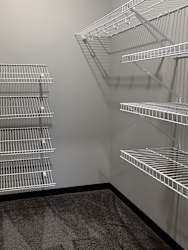 Large walk-in closet at the villas at mahoney park
