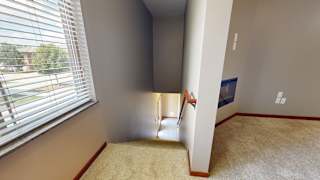 a top down view of the private entrance and staircase