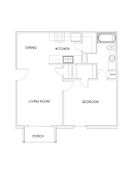 a floor plan of a bedroom apartment