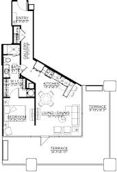 1 bed 1 bath J at Sky On Main Apartments, Missouri City, MO