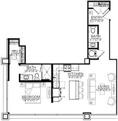 1 bed 1 bath C at Sky On Main Apartments, Missouri City, MO