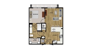 A2a Floor Plan at Brixton South Shore, Austin, TX