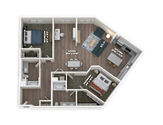 B33 Floor Plan at Panorama Riverpark, California
