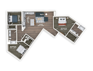 C1 Floor Plan at Panorama Riverpark, Oxnard, CA 93036