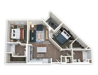 B1 Floor Plan at Panorama Riverpark, Oxnard, CA
