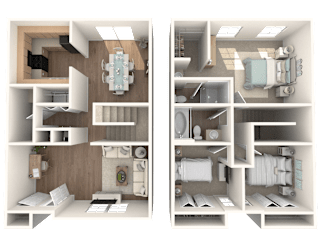 a floor plan of a 1 bedroom apartment