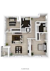 2 Bedroom B Floor Plan