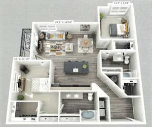 Floor Plan - The Rucker