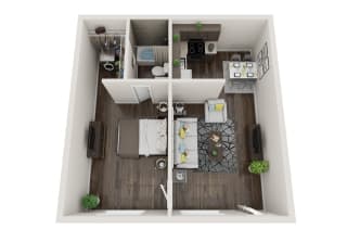 Classic 1 bedroom apartment for rent in Gainesville, FL at Addison Lane featuring 465 sq ft with an efficient layout, located near the University of Florida and Butler Plaza in a pet-friendly community