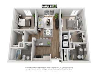 Grays, 2 br, 2 ba, 906 sq. ft.