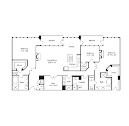 Floor Plan Madison - Penthouse