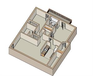 2 Bed - 1.5 Bath |1040 sq ft floorplan