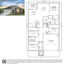 Cali FE G Floorplan Cali FE G Floorplan, 4 Bed 2 Bath, 1787 SQ.FT.