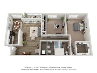 Grand Arbor Reserve apartments in Raleigh, NC photo of two bedroom apartment.