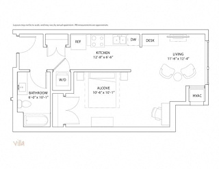 Floor Plan Studio Villa