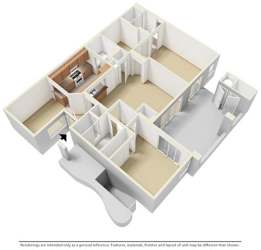2 Bed - 2 Bath |1080 sq ft Two Bedroom floorplan