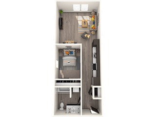 open one bedroom floorplan