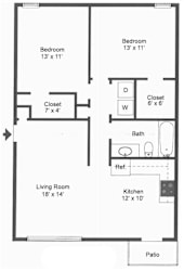 a floor plan of a small house