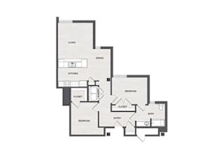 Floor Plan 2B1