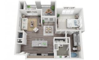 Pet-friendly 1 bedroom apartment in Georgetown TX near Austin and Round Rock, 858 sq ft