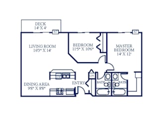 Floor Plan Two Bedroom