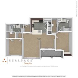 3D Floor plan rendering