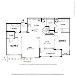 2D Floor plan rendering