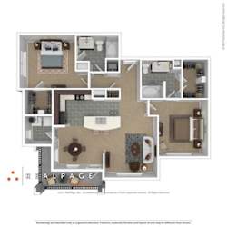 3D Floor plan rendering