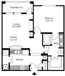2D rendering of floor plan
