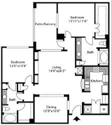 2D rendering of floor plan