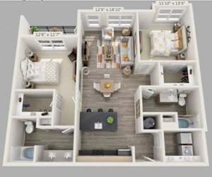 COLBERT-1 Floor Plan at The Ashley, Charleston, South Carolina