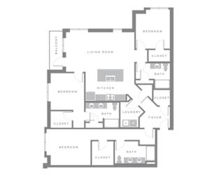 MAVERICK-2 Floor Plan at The Ashley, Charleston