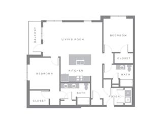 RAVENEL-2 Floor Plan at The Ashley, Charleston, SC