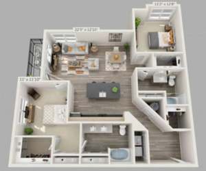 RUCKER-1 Floor Plan at The Ashley, South Carolina, 29407