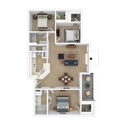 3D Floor plan rendering
