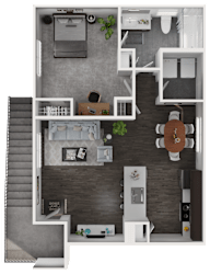 Floor Plan 1X1CA