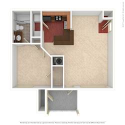Hinesville_GA_Apartment_Tattersale_1 bedroom 1 bath 3D Unfurnished