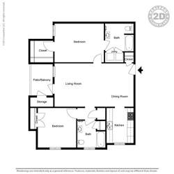 The Parc at Clarksville apartments in Montgomery County Tennessee photo of two bedroom floorplan