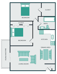 a blueprint of a floor plan of a house