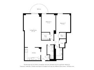 2 Bedroom 09 14 Floor Plan at Durham, MN, 55435