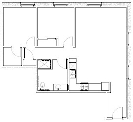 Floor Plan 2 Bedroom