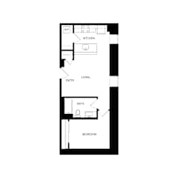 A4 17 18 33 34 Tier Floor Plan at Residences at Delmar Divine, St. Louis, Missouri