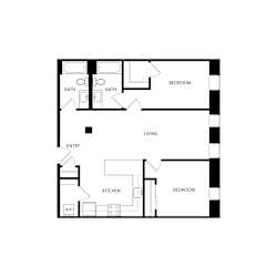 B9 25 27 Tier Floor Plan at Residences at Delmar Divine, St. Louis, MO, 63112