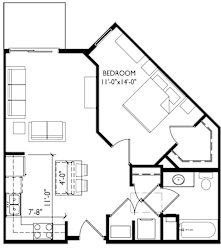 A black and white image of a floor plan for a bedroom.