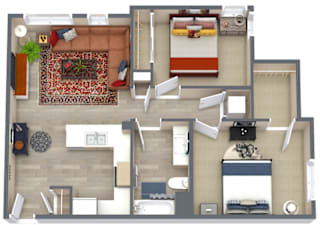 Floor Plan 2 Bedroom