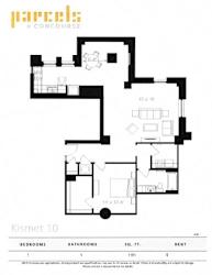 Crafton3 Floor Plan at Parcels at Concourse, Tennessee, 38104